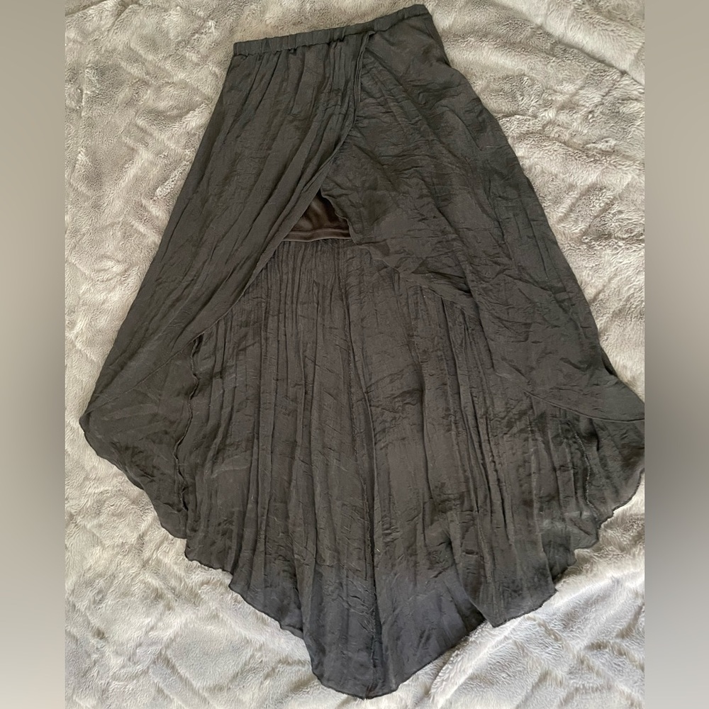 Long Black Flowy Skirt